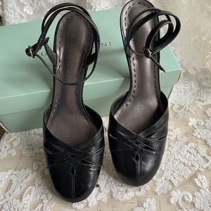 Gianni Bini Black Strappy Heels
